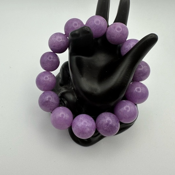 🧿🧿Lavender Jade Beaded Bracelet🧿🧿 - Picture 6 of 6